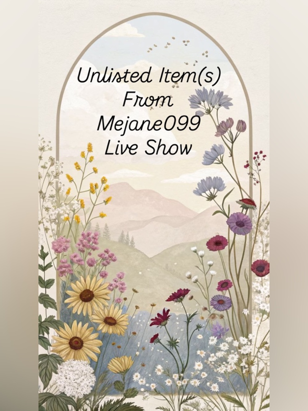 Unlisted Floral & Prints from @mejane099 Live Show 🦢